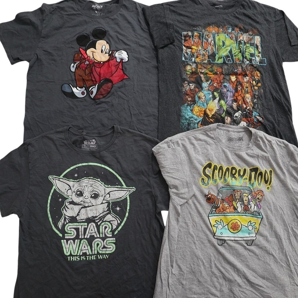 古着卸 まとめ売り キャラクター Tシャツ 16枚セット ( メンズ L