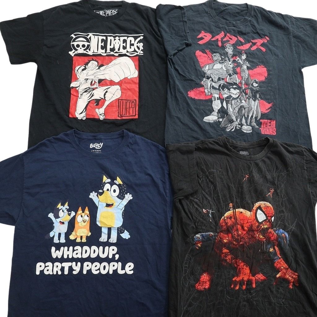 古着卸 まとめ売り キャラクター Tシャツ 16枚セット ( メンズ L