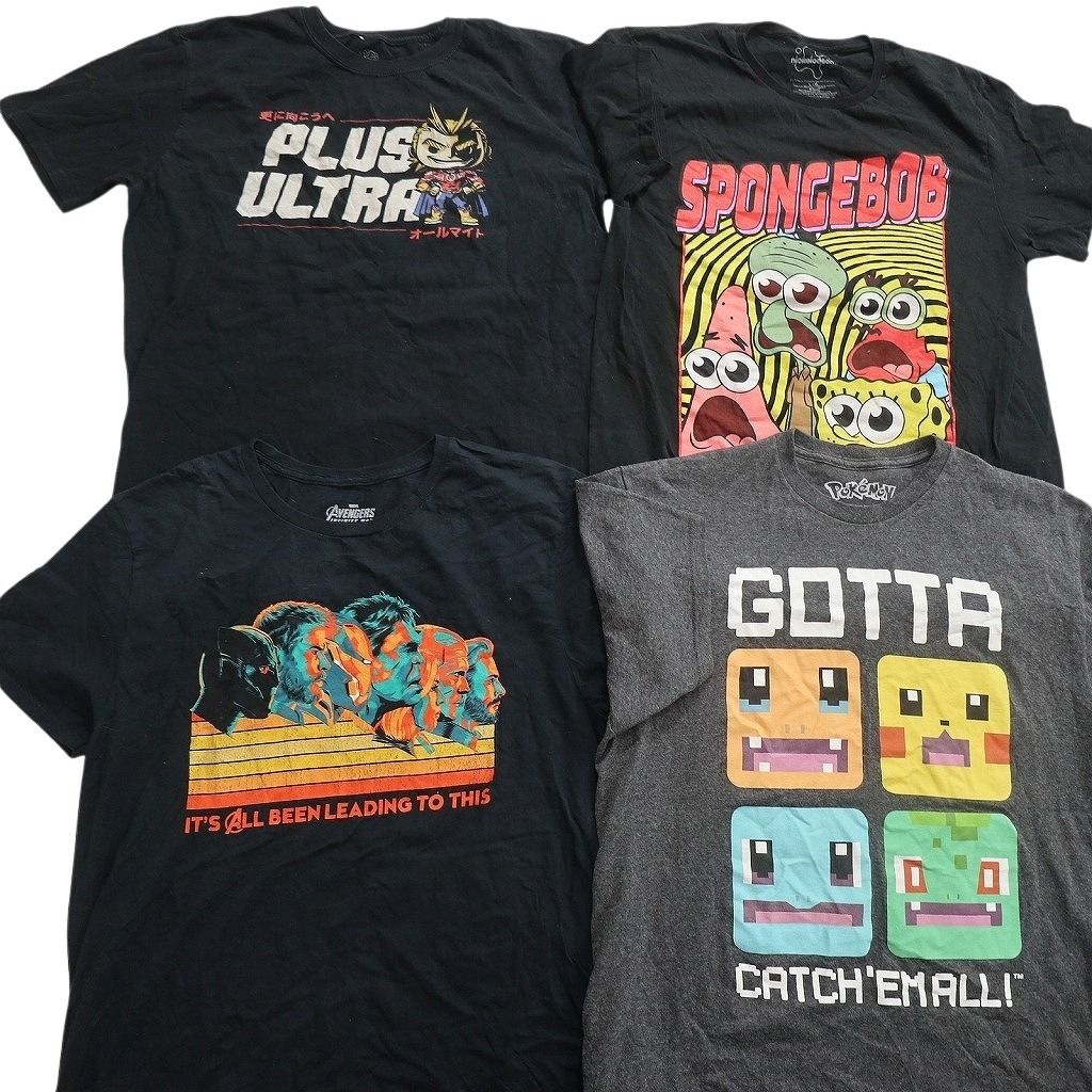 古着卸 まとめ売り キャラクター Tシャツ 16枚セット ( メンズ L