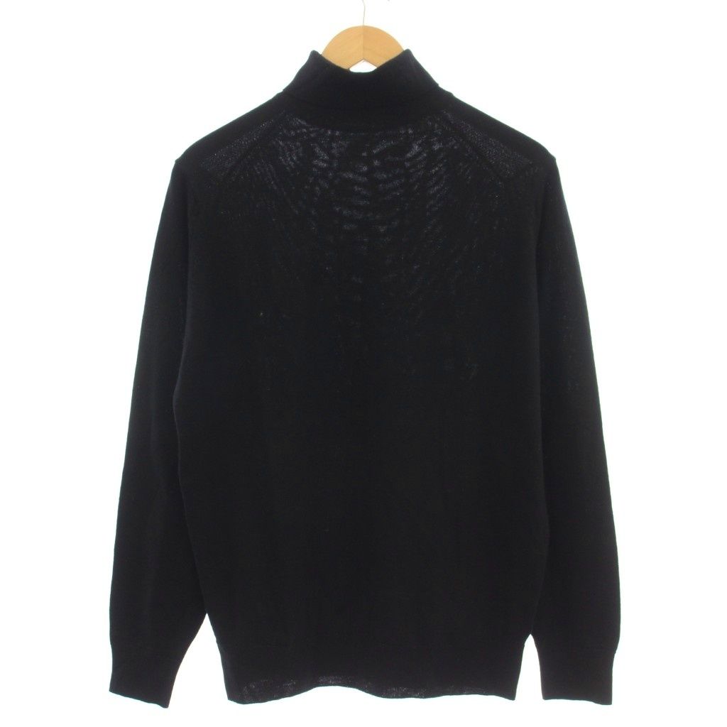 【美品】ジョンスメドレー タートルネック ニット Mサイズ ブラック ウール ジョンスメドレー JOHN SMEDLEY タートルネック ニット セーター 長袖