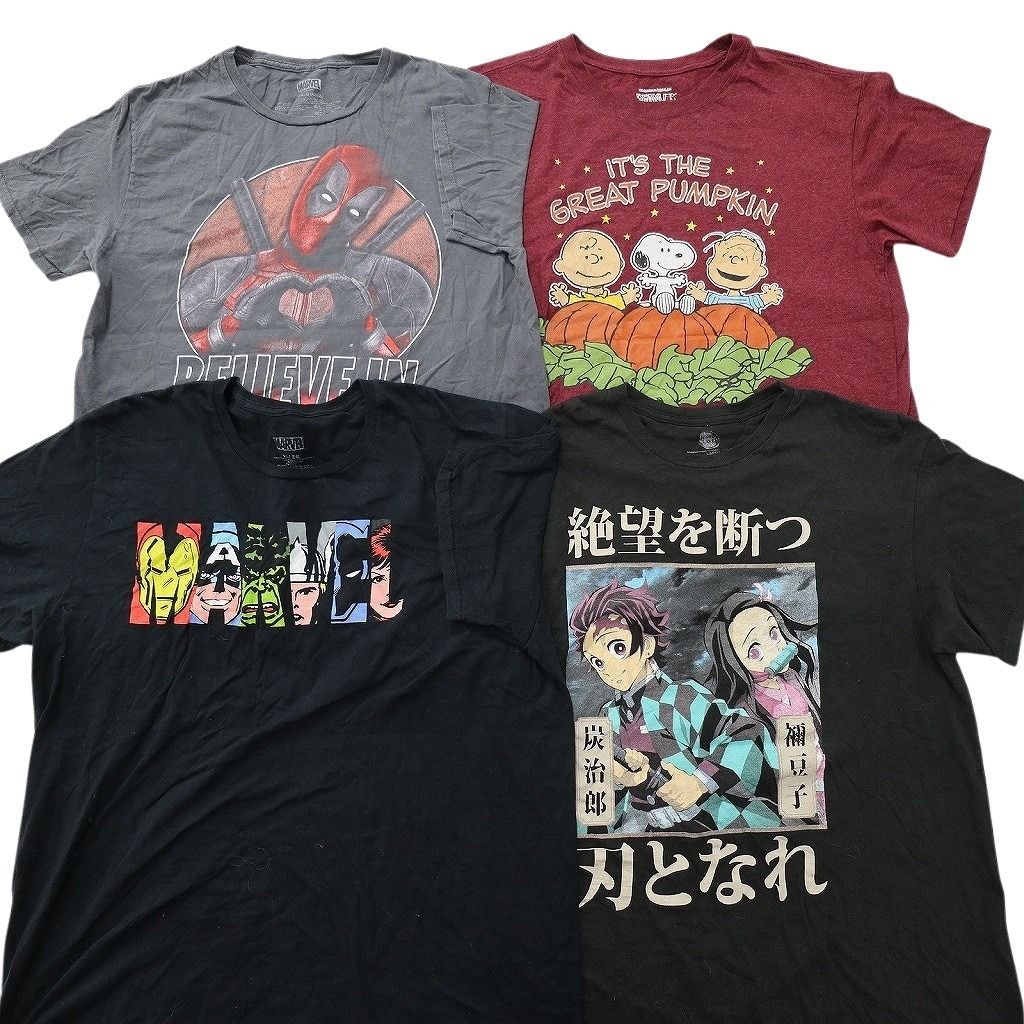古着卸 まとめ売り キャラクター Tシャツ 16枚セット ( メンズ M/L
