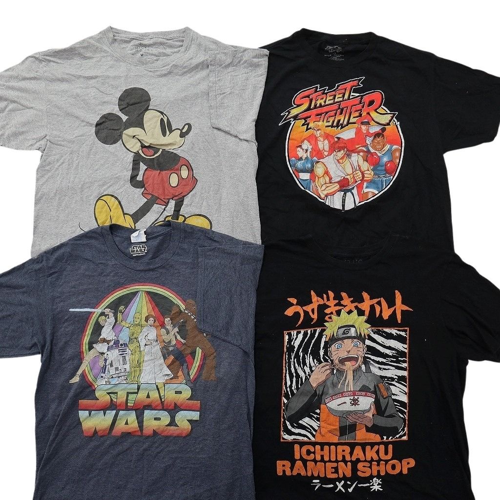 古着卸 まとめ売り キャラクター Tシャツ 16枚セット ( メンズ M/L