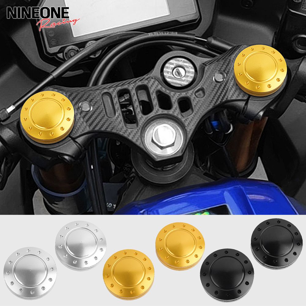 ヤマハ YZF R3/R25 2019-2025 用 フォークキャップカバー アルミ CNC製