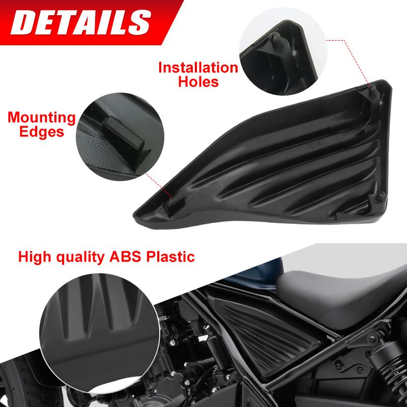ホンダ Rebel CMX300/CMX500 用 ブラックサイドフレームカバーパネル 2017-2022 6,941円