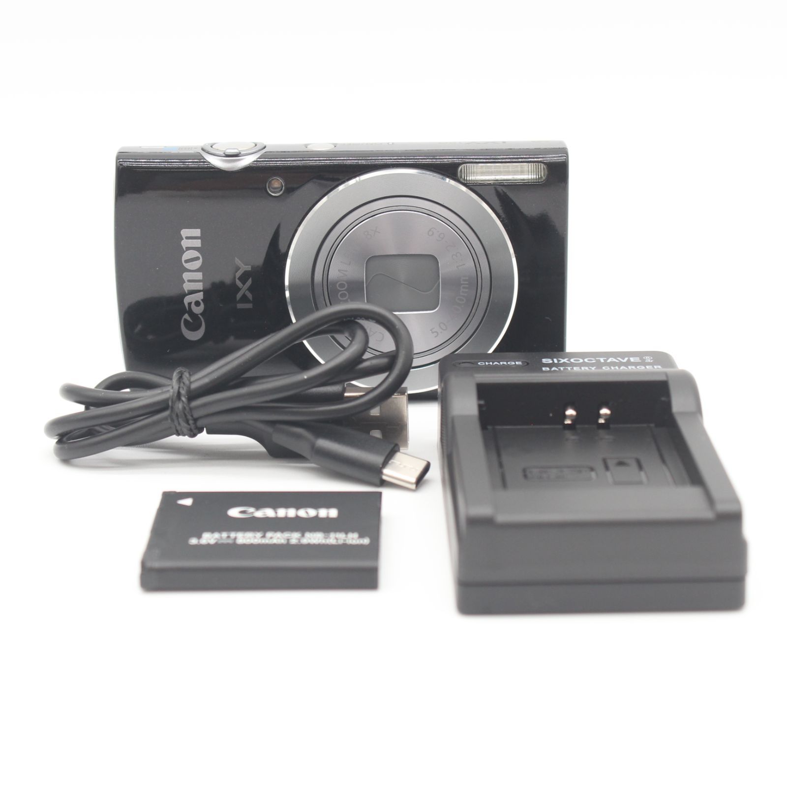 【美品】 Canon キヤノン IXY 120 ブラック コンパクトデジタルカメラ JS129-02086