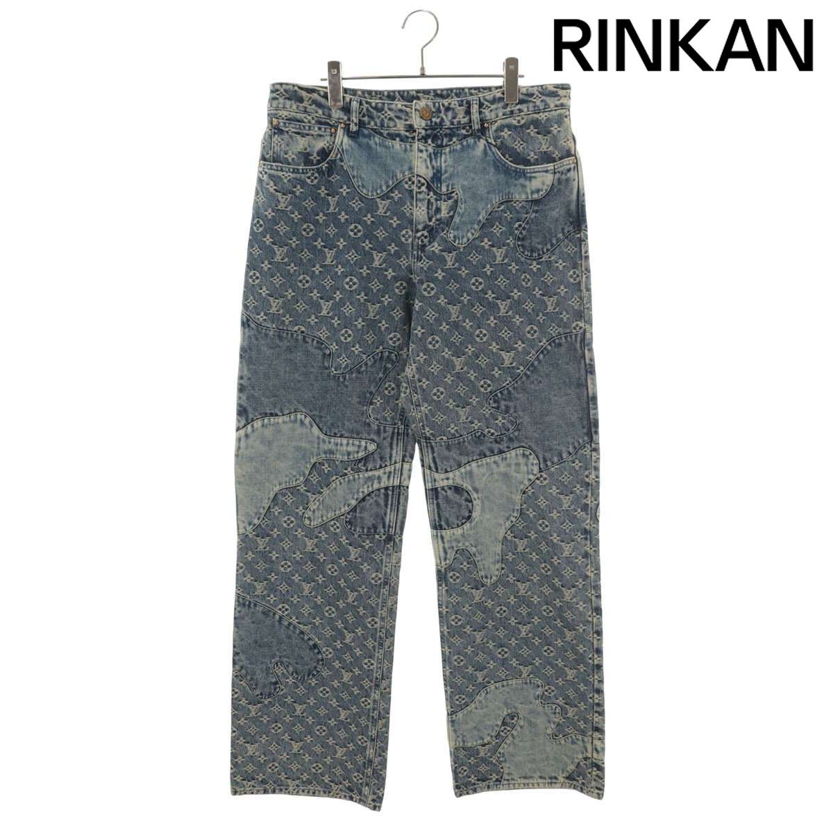 ルイヴィトン ×NIGO 22SS RM221M UZD HMD16W モノグラムパッチワークデニムパンツ メンズ 32