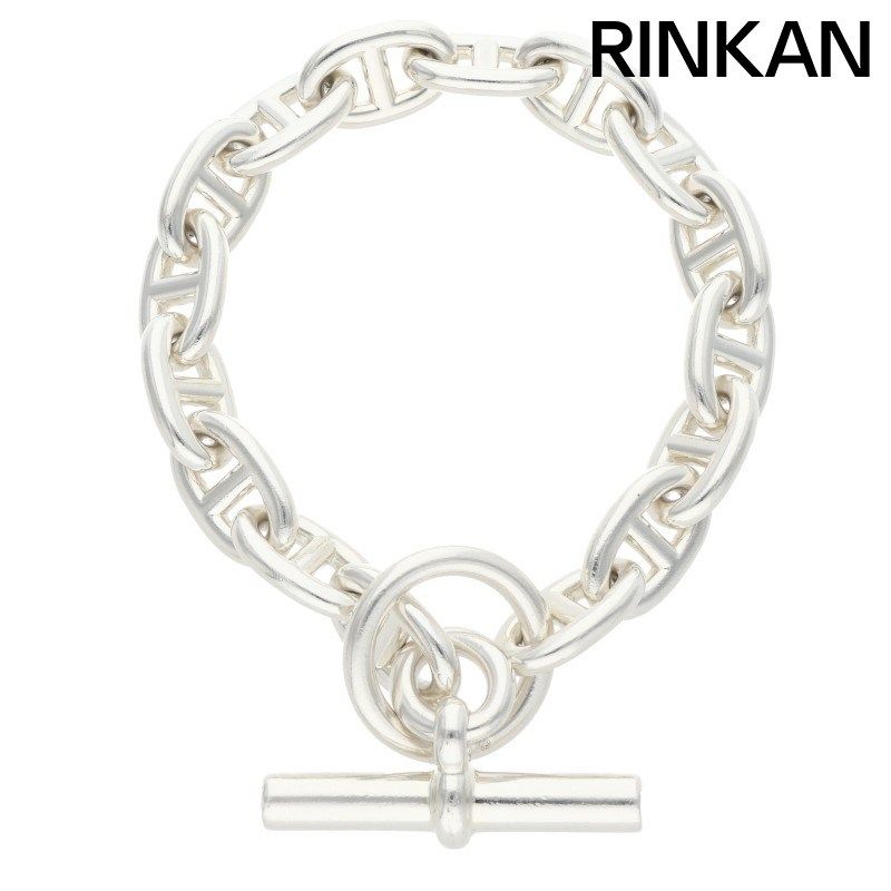 エルメス Chaine d'Ancre MM シェーヌダンクルMMシルバーブレスレット メンズ 16LINK