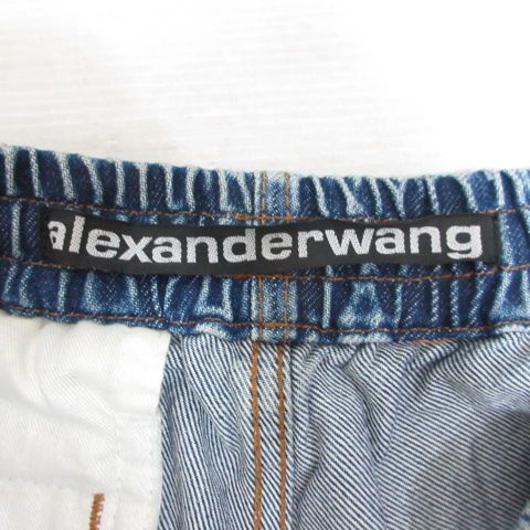 アレキサンダーワン ALEXANDER WANG サイドラインロゴ デニム ジョガー