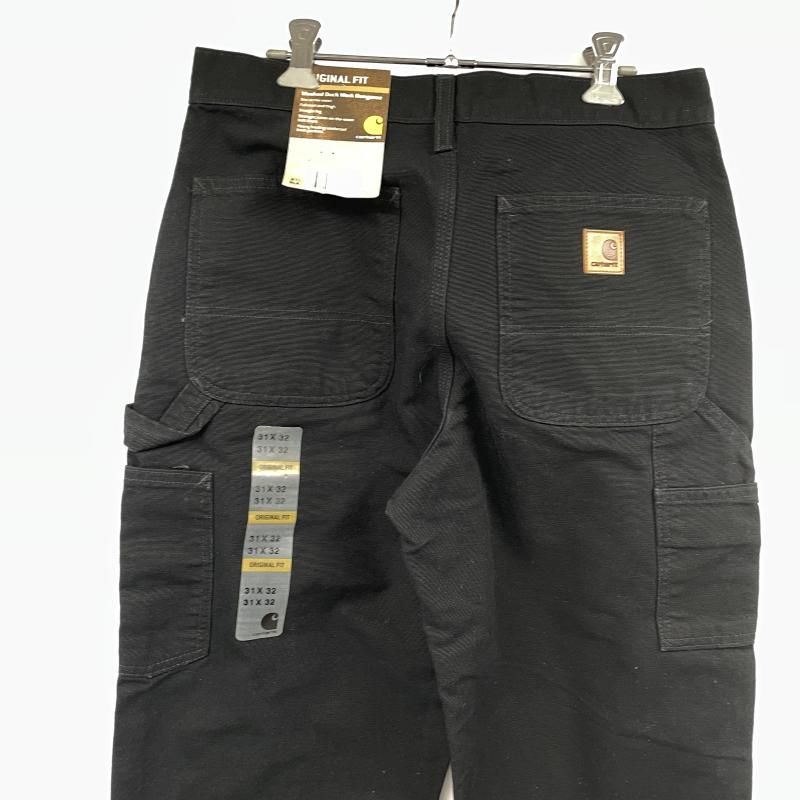 中古】Carhartt ダック地ペインターパンツ 31×32 B11 BLK ブラック