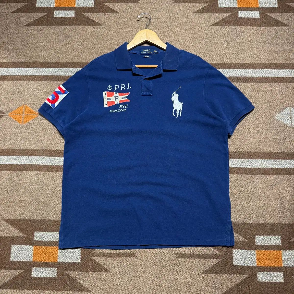 POLO RALPH LAUREN ビックポニー 半袖 カラーTシャツ XL チーフキープ