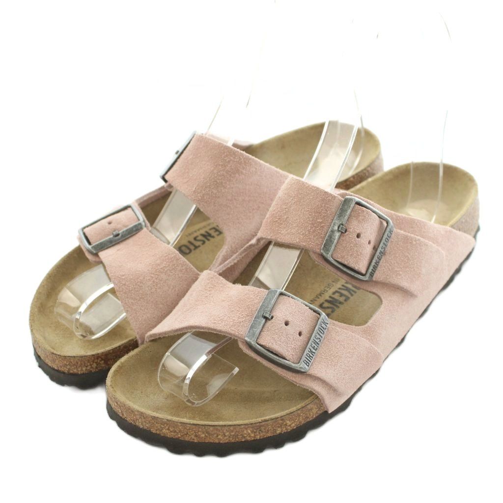 ビルケンシュトック BIRKENSTOCK ARIZONA サンダル シューズ 38 24.5cm ピンク /MI ■OS