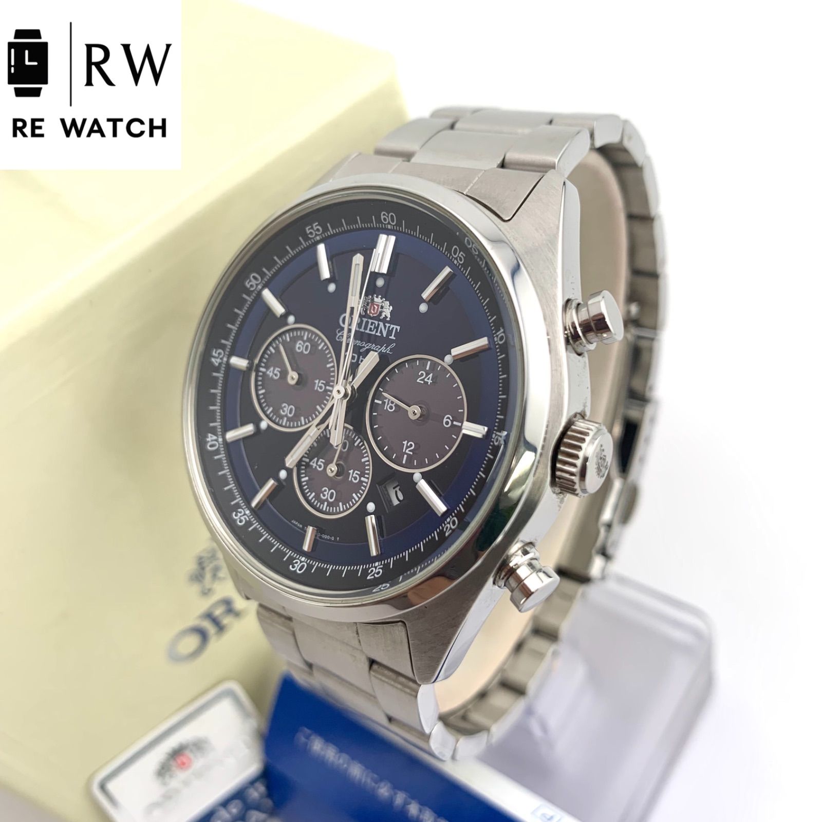 極美品】ORIENT TX00-C1-B クロノグラフ ソーラー 腕時計 - メルカリ