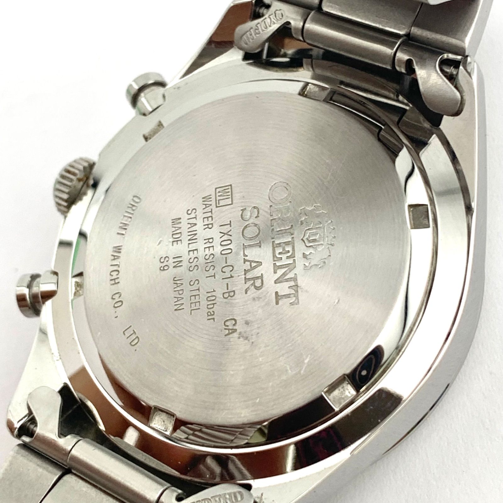 極美品】ORIENT TX00-C1-B クロノグラフ ソーラー 腕時計 - メルカリ