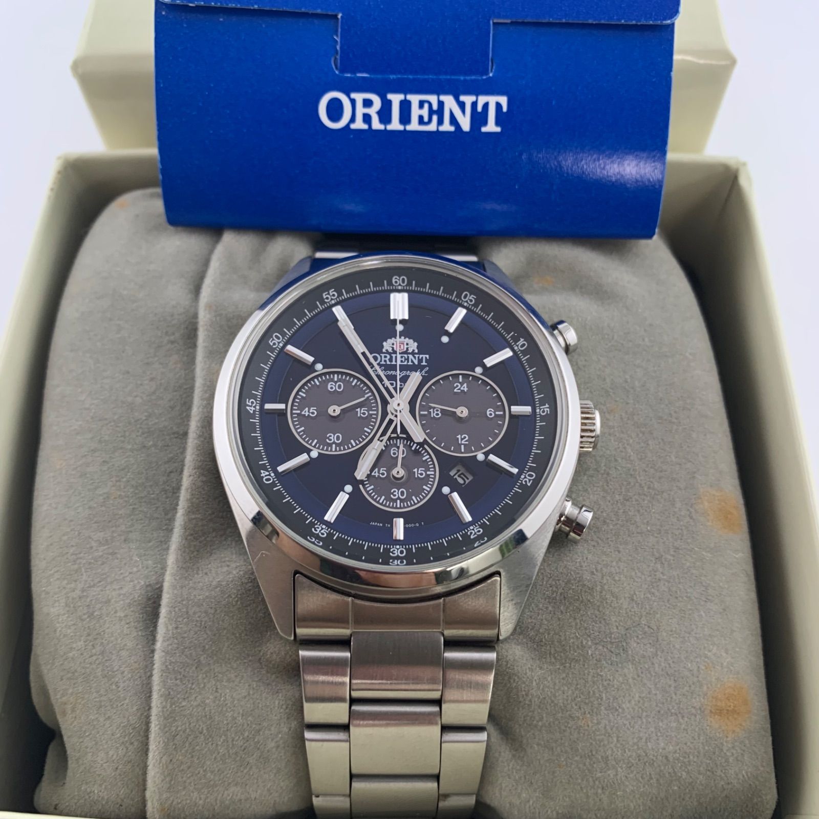 極美品】ORIENT TX00-C1-B クロノグラフ ソーラー 腕時計 - メルカリ