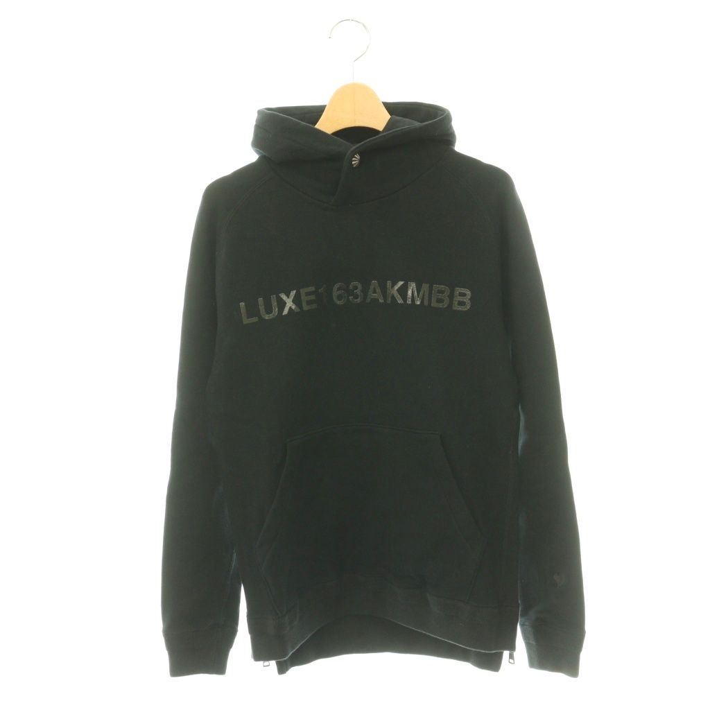 エーケーエム AKM ×ブラウンバニー BROWN BUNNY PULLOVER PARKA WITH SIDE ZIP パーカ スウェット プルオーバー M 黒 XJ033 /CX ■OS ■SH