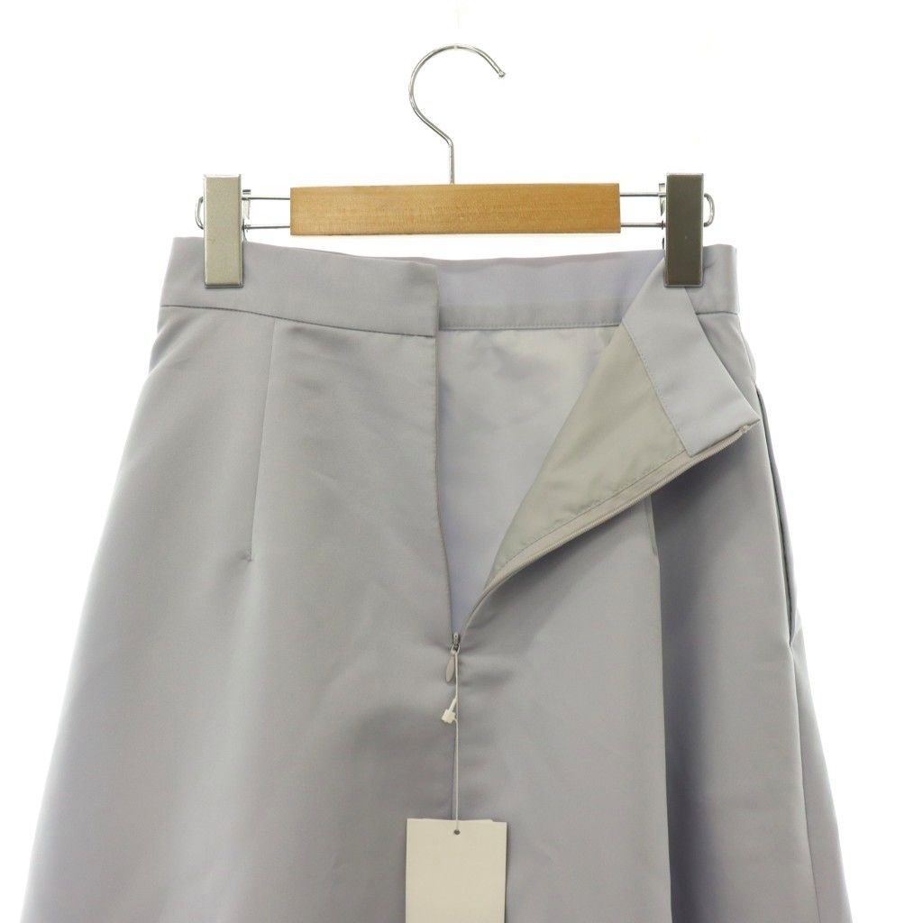 アウディーレ Audire 25SS Bouquet grosgrain circular スカート ロング フレア S サックスブルー /DO ■OS