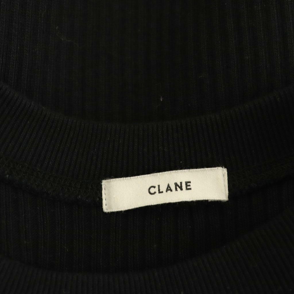 クラネ CLANE アシンメトリーショルダートップス カットソー 2 黒