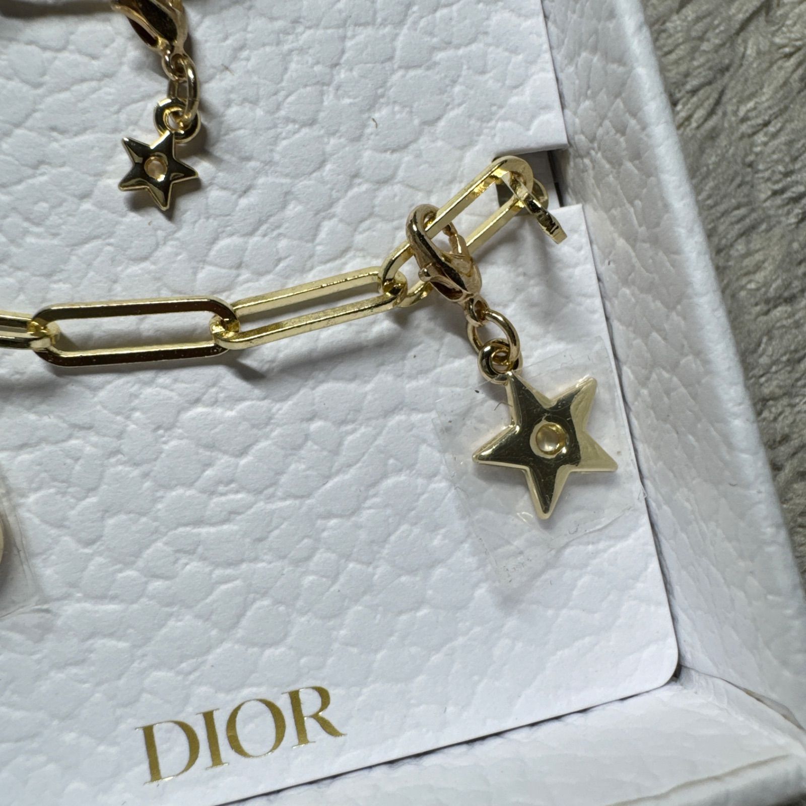 未使用】Christian Dior ディオール ブレスレット CDロゴ スター