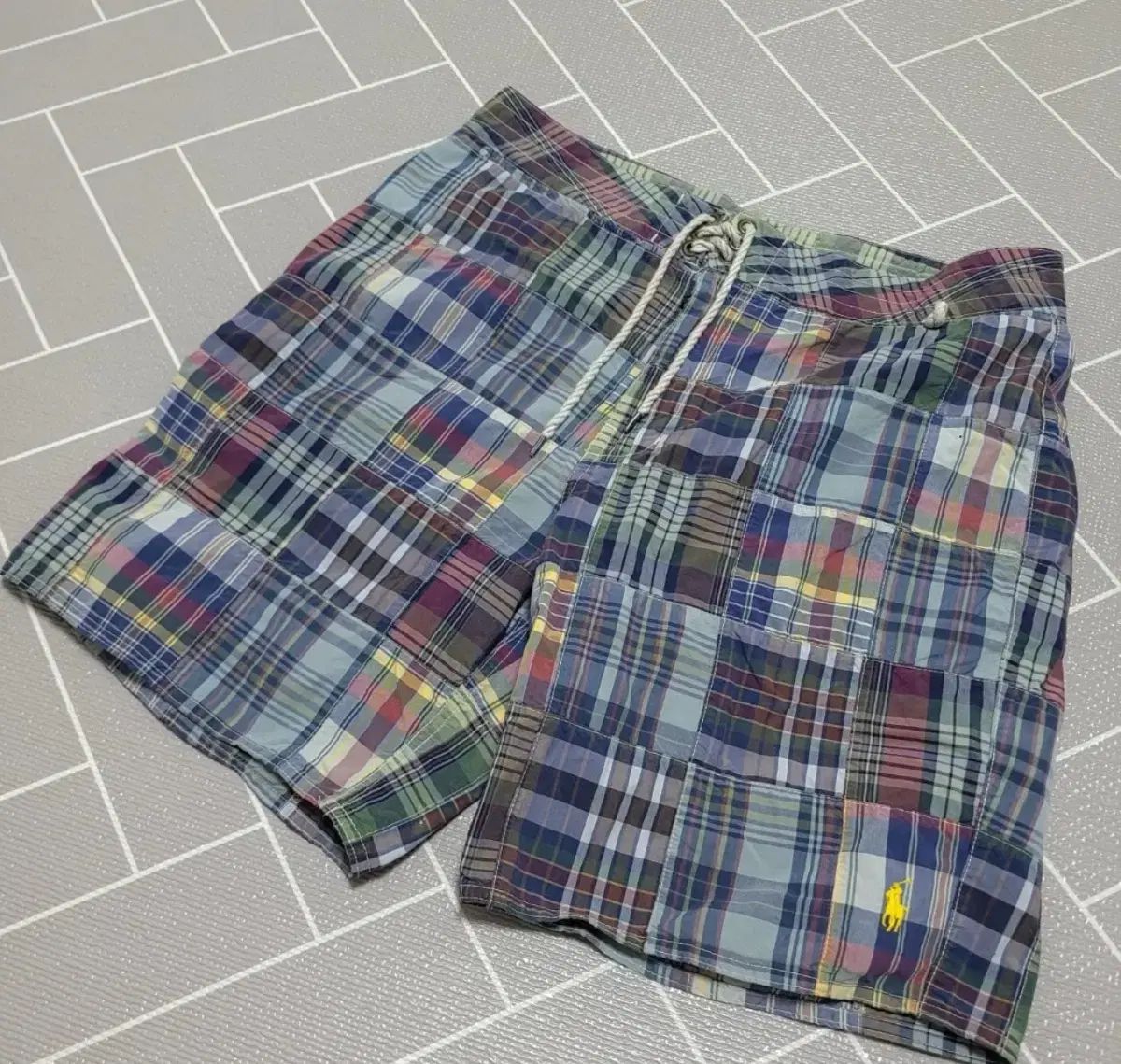 no 207 ポロ ラルフローレン スイム マドラスチェック ハーフパンツ 34 11,018円