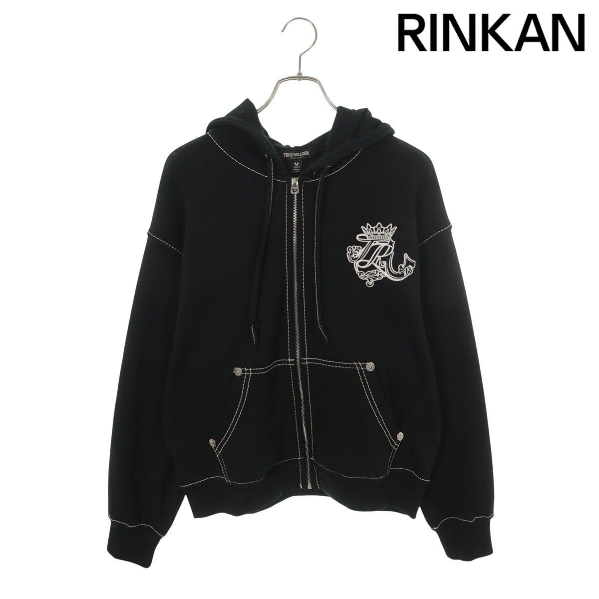 トゥルーレリジョン TR CREST BIG T BOXY ZIP UP ワッペンデザイン