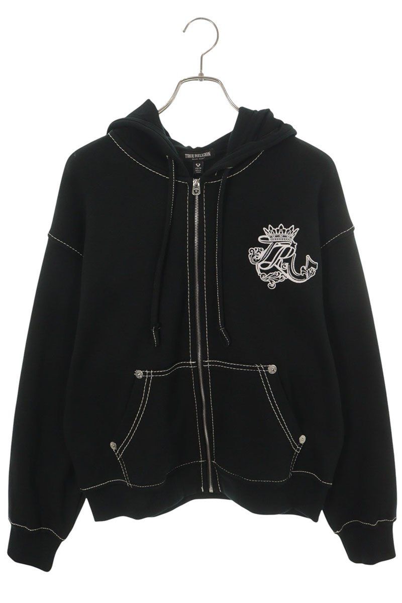 トゥルーレリジョン TR CREST BIG T BOXY ZIP UP ワッペンデザイン