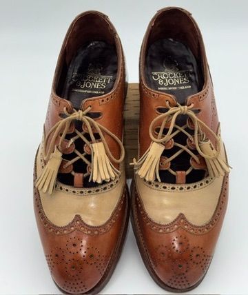 クロケット&ジョーンズ Crockett & Jones UK7D 25.5cm ギリーシューズ