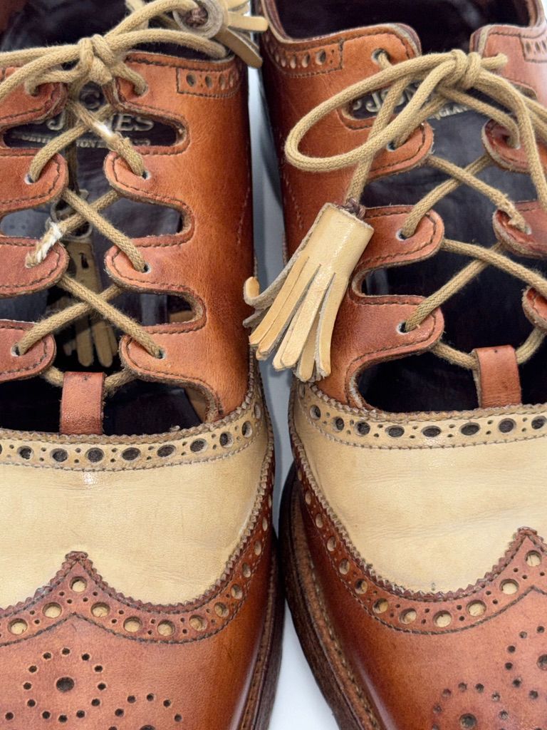 クロケット&ジョーンズ Crockett & Jones UK7D 25.5cm ギリーシューズ