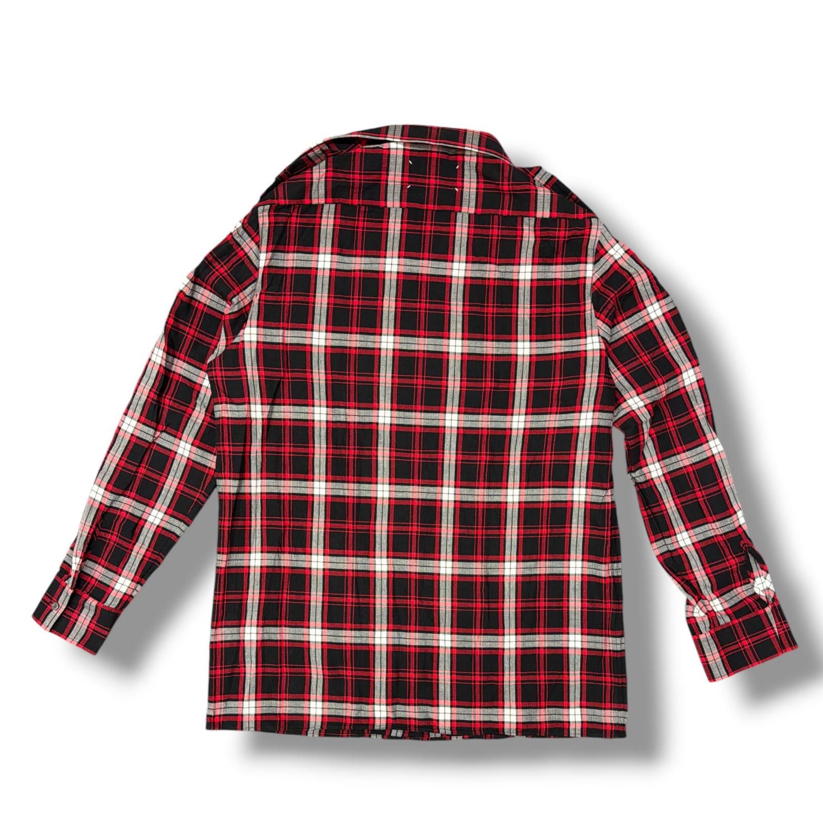 Maison Margiela 17SS REBUILD CHECK L/S SHIRT 再構築 ドッキング