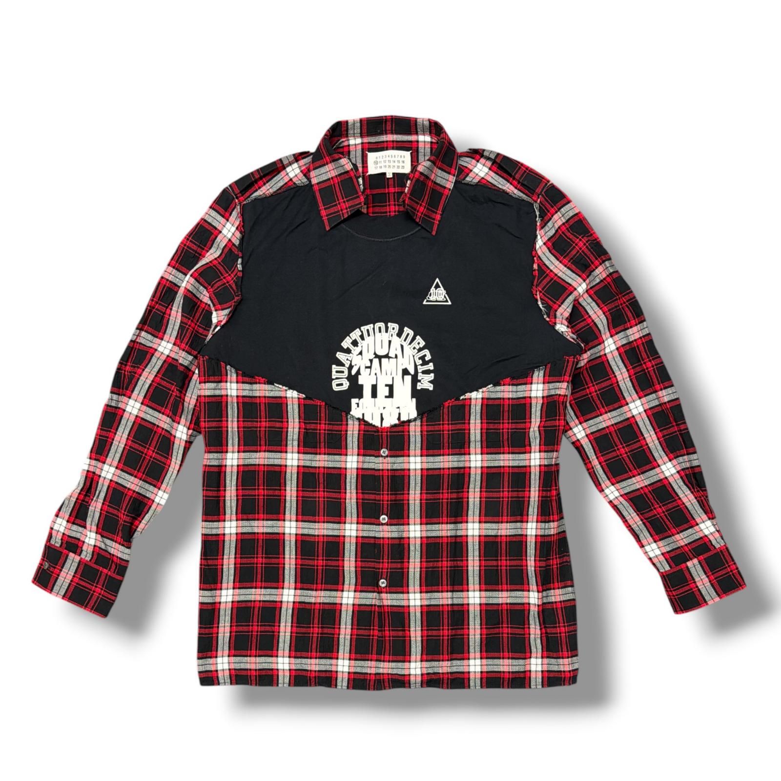 Maison Margiela 17SS REBUILD CHECK L/S SHIRT 再構築 ドッキング