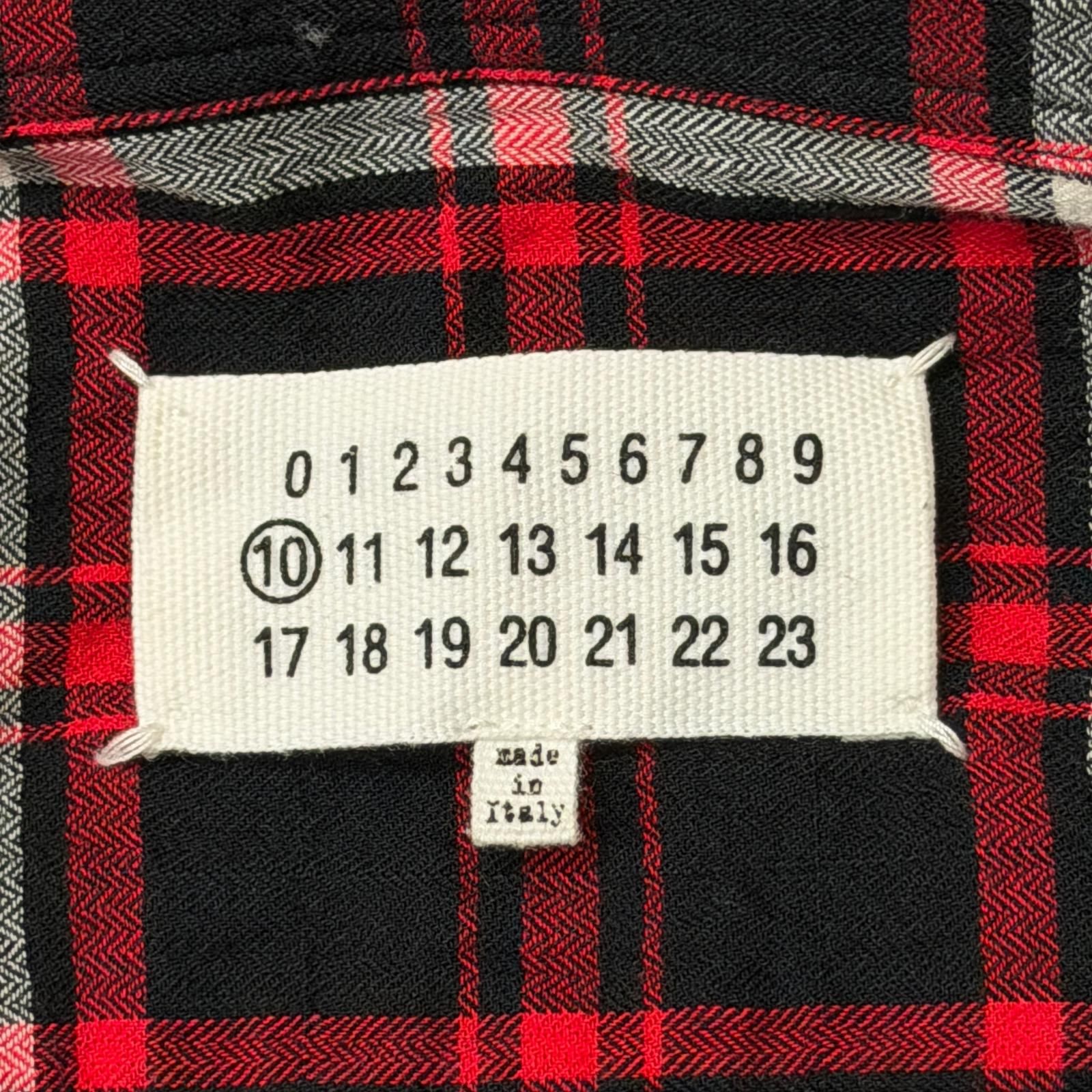 Maison Margiela 17SS REBUILD CHECK L/S SHIRT 再構築 ドッキング