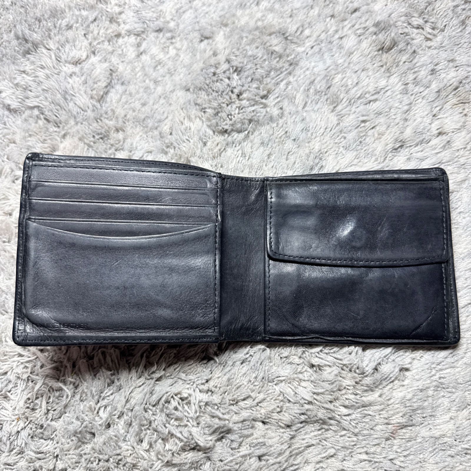 Paul Smith ポールスミス 二つ折り財布 ジップストローグレイン2 黒