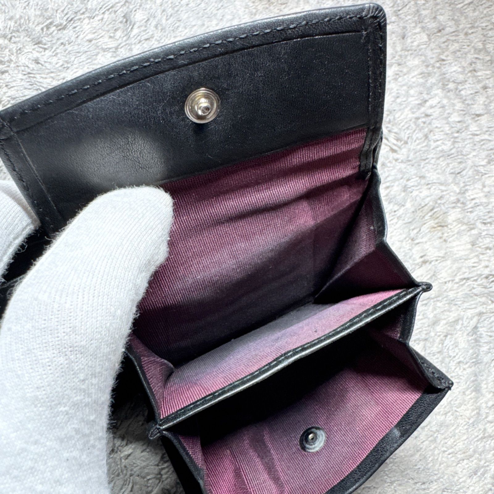 Paul Smith ポールスミス 二つ折り財布 ジップストローグレイン2 黒