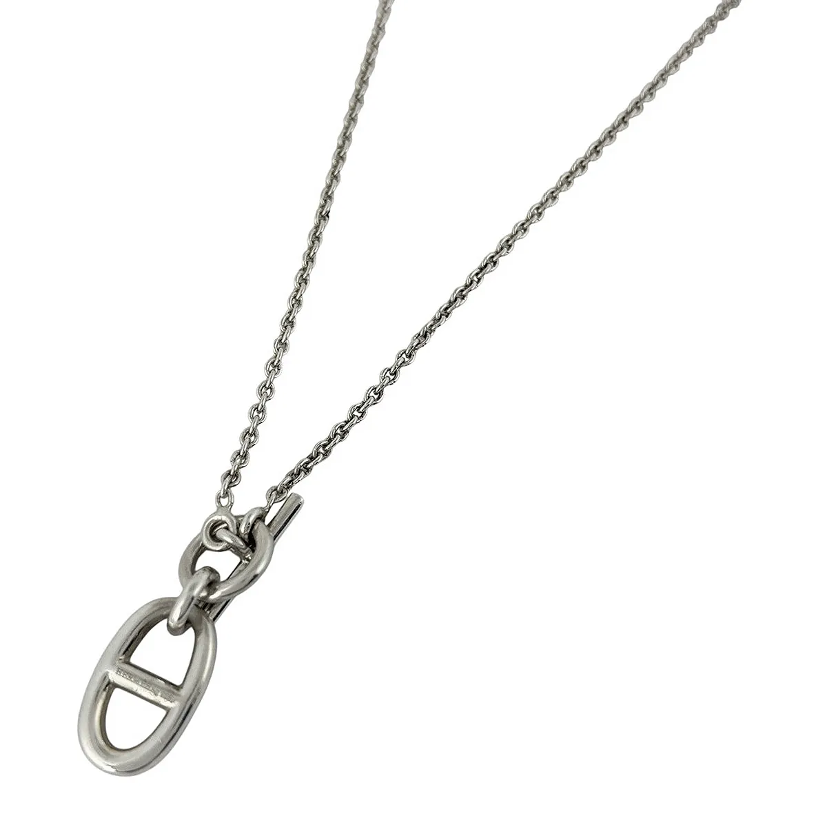 エルメス HERMES シェーヌダンクル アミュレット ネックレス シルバー