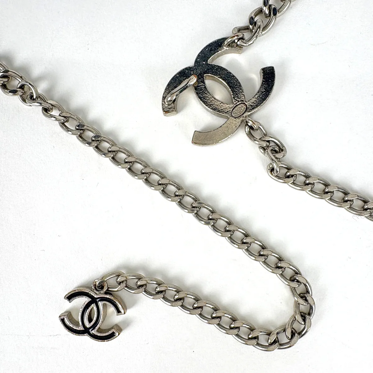 シャネル CHANEL ベルト ココマーク チェーン シルバーメッキ シルバー 
