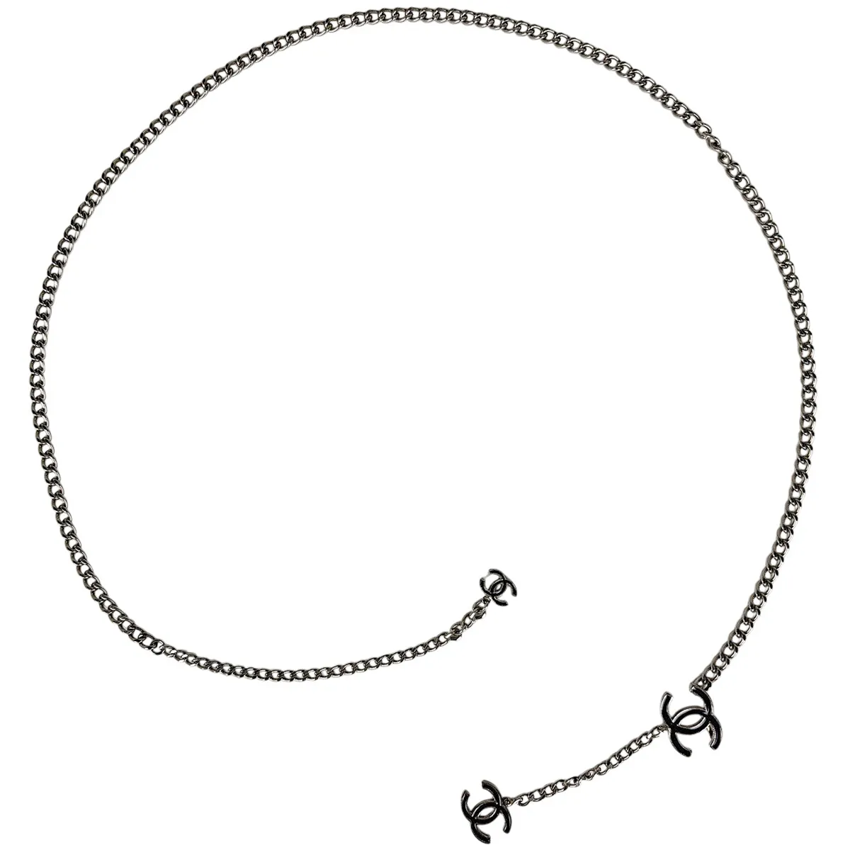 シャネル CHANEL ベルト ココマーク チェーン シルバーメッキ シルバー