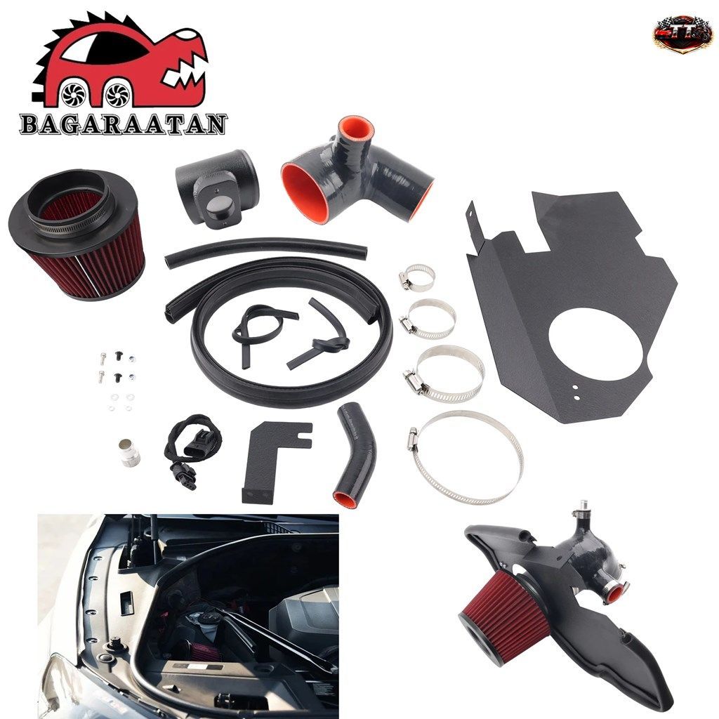 高流量コールドエアインテークキット ヒートシールド+インレットパイプ+フィルター BMW F10/F11 N55 535I 3.0T エンジン 2011-2016