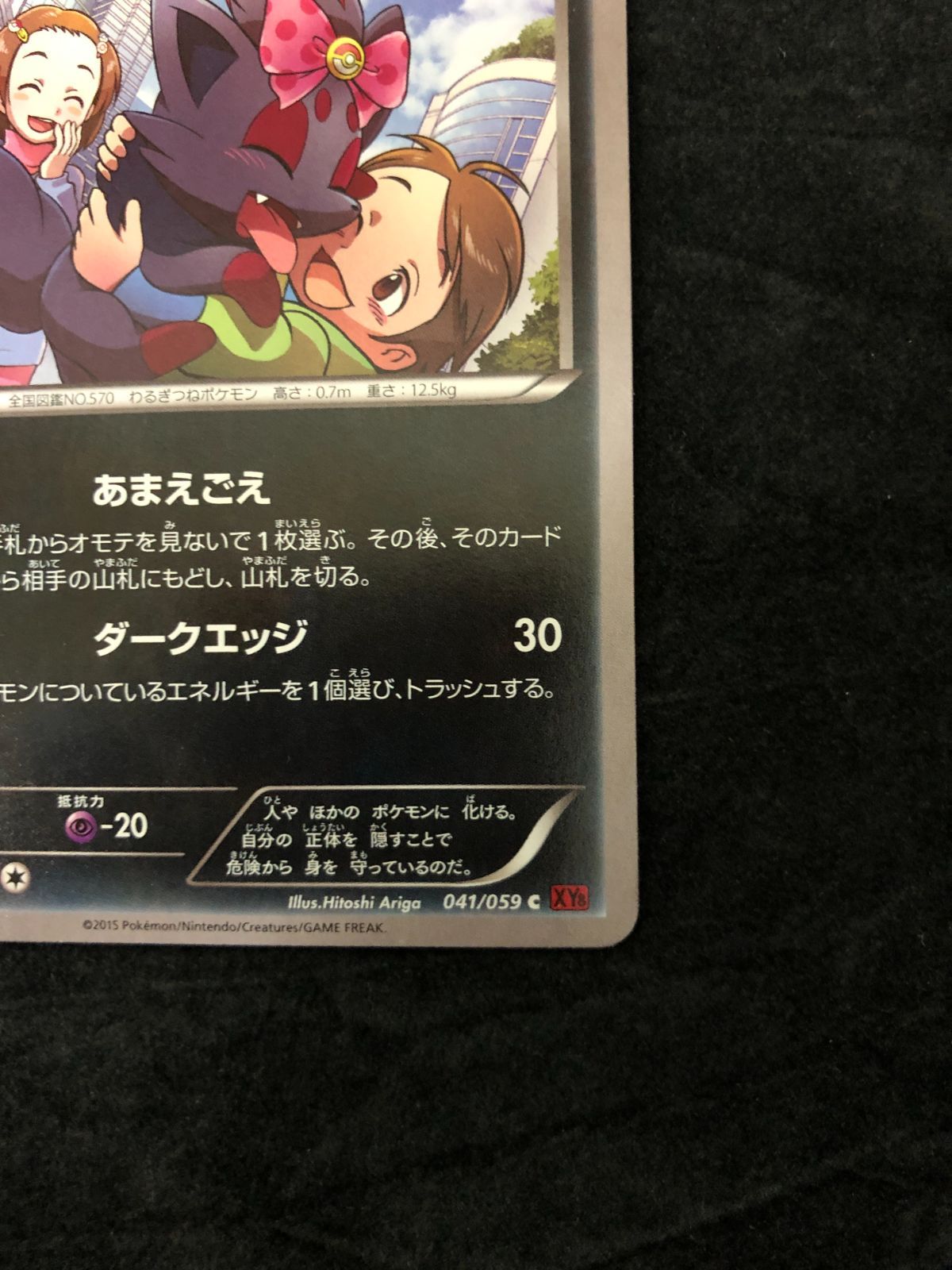 ポケモンカード ゾロア C XY8 041/059 「赤い閃光」 - メルカリ