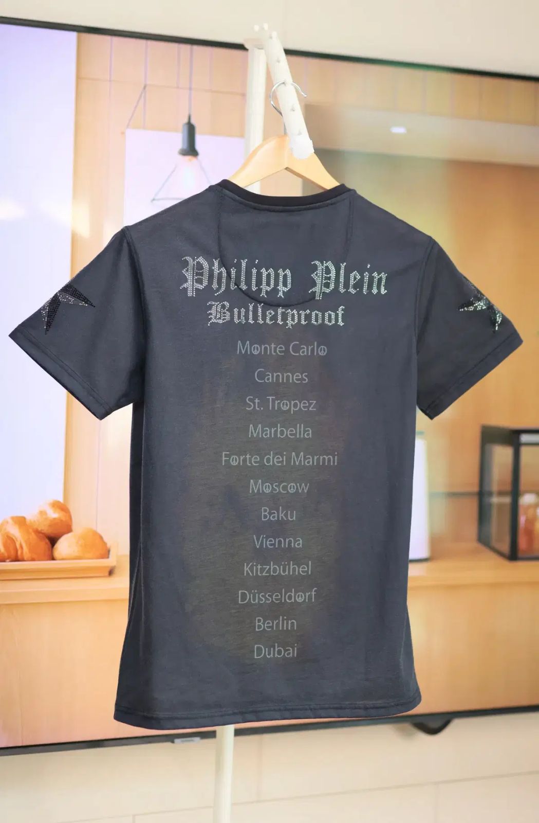 正規品 PHILIPP PLEIN(フィリッププレイン) バレットプルーフ 半袖 Tシャツ