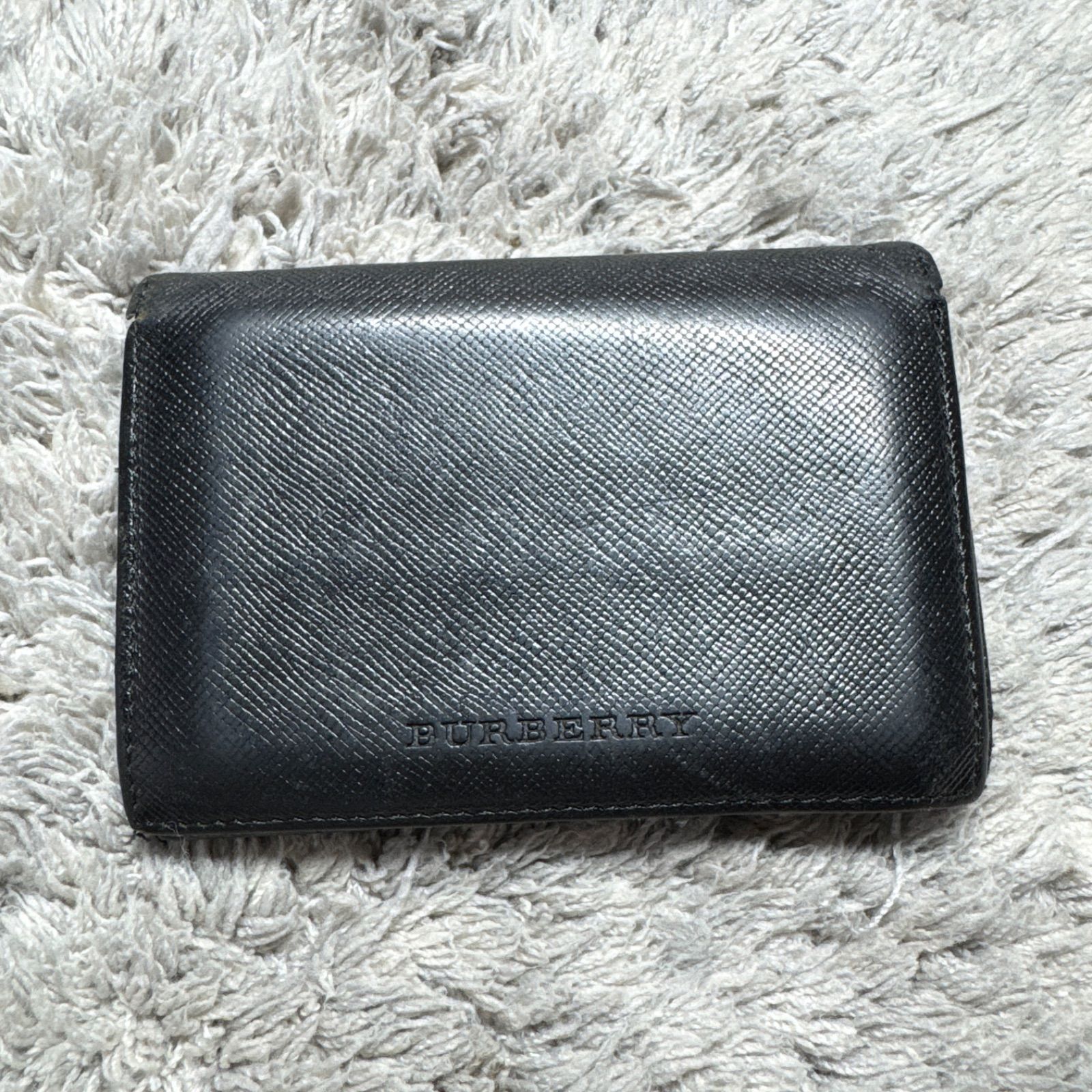 BURBERRY バーバリー 名刺入れ カードケース サフィアーノレザー