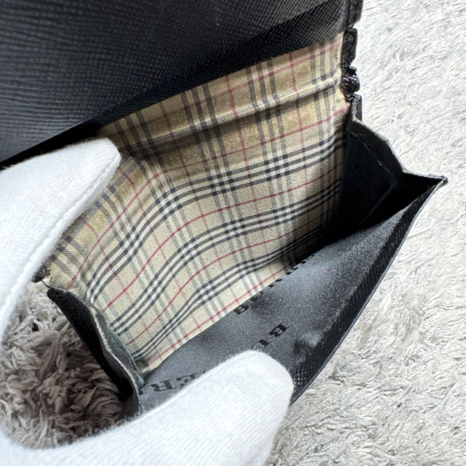 BURBERRY バーバリー 名刺入れ カードケース サフィアーノレザー