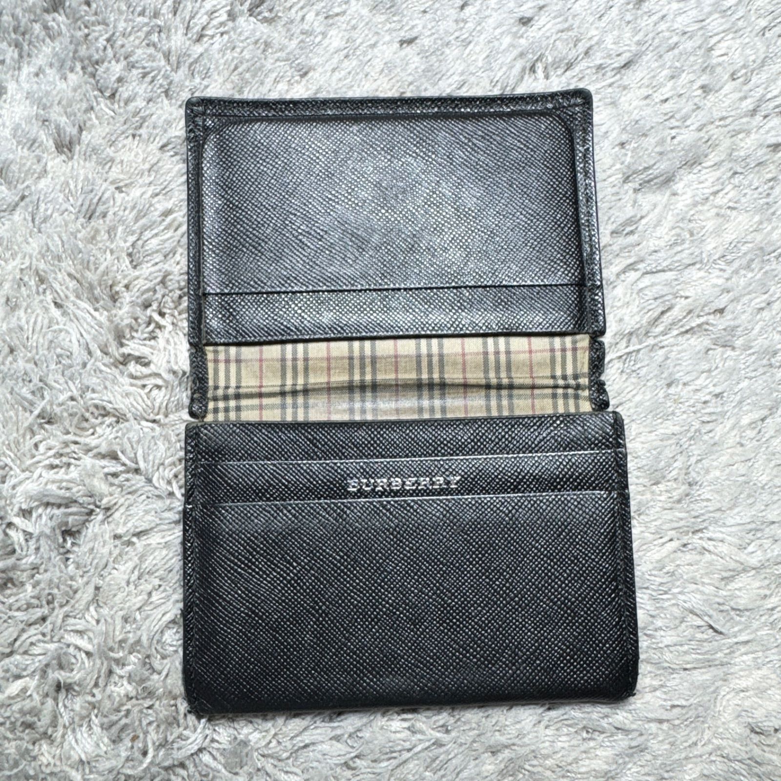 BURBERRY バーバリー 名刺入れ カードケース サフィアーノレザー