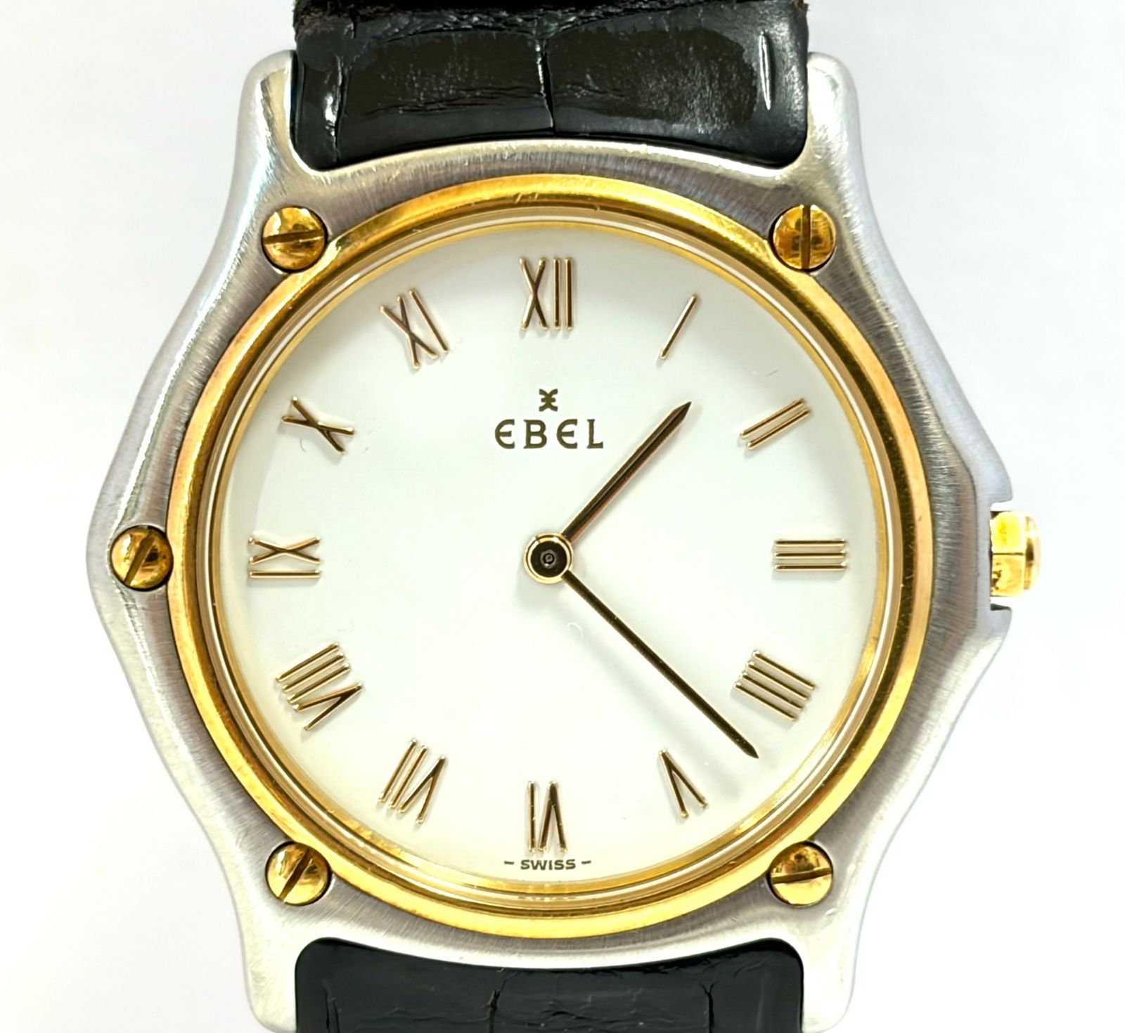 EBEL エベル 181909 クラシックウェーブ ホワイト系文字盤 YG/SS