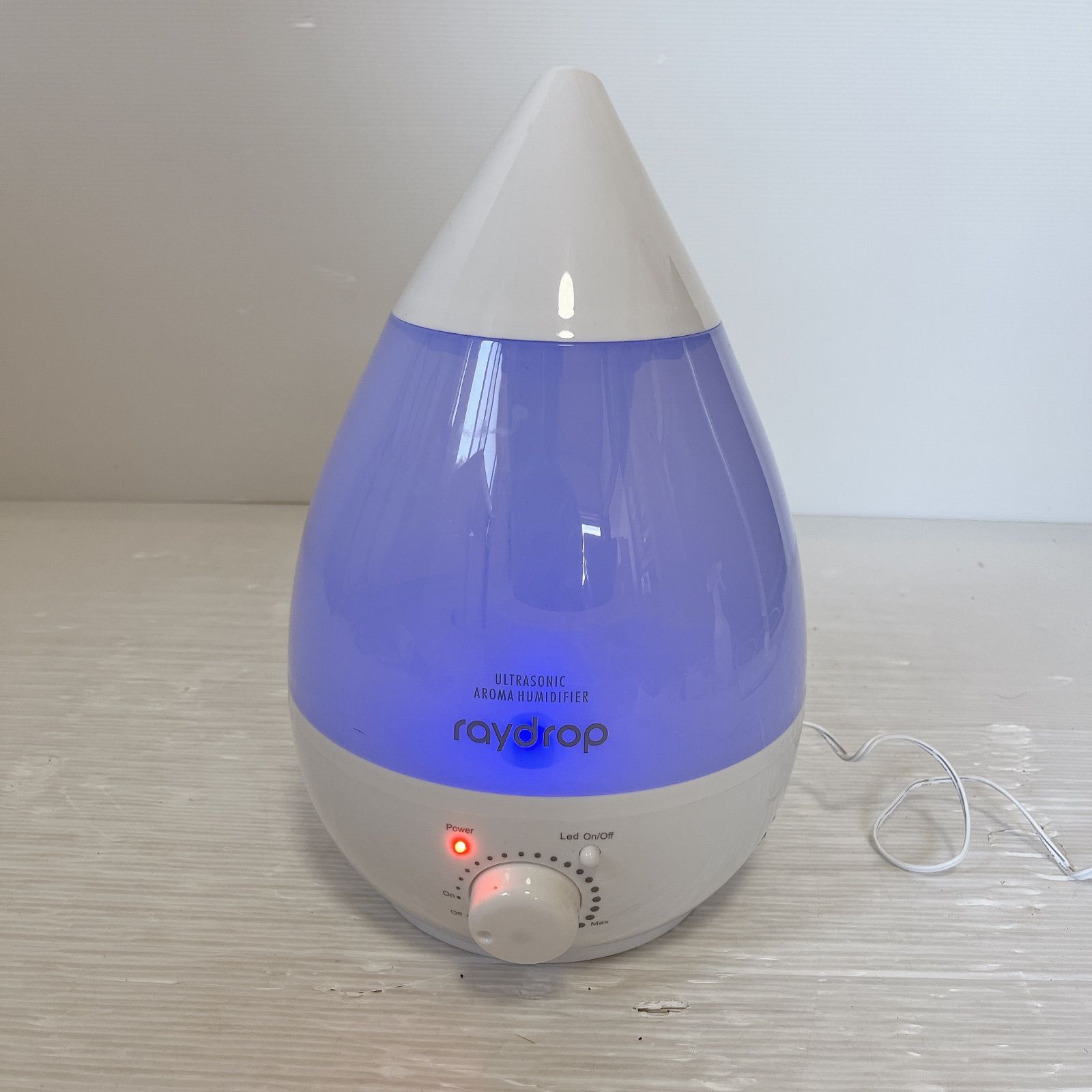 ☆Rady★アロマ加湿器☆ raydrop OPIK-24 超音波式アロマ加湿器 #0709-8 卓上加湿器 しずく型