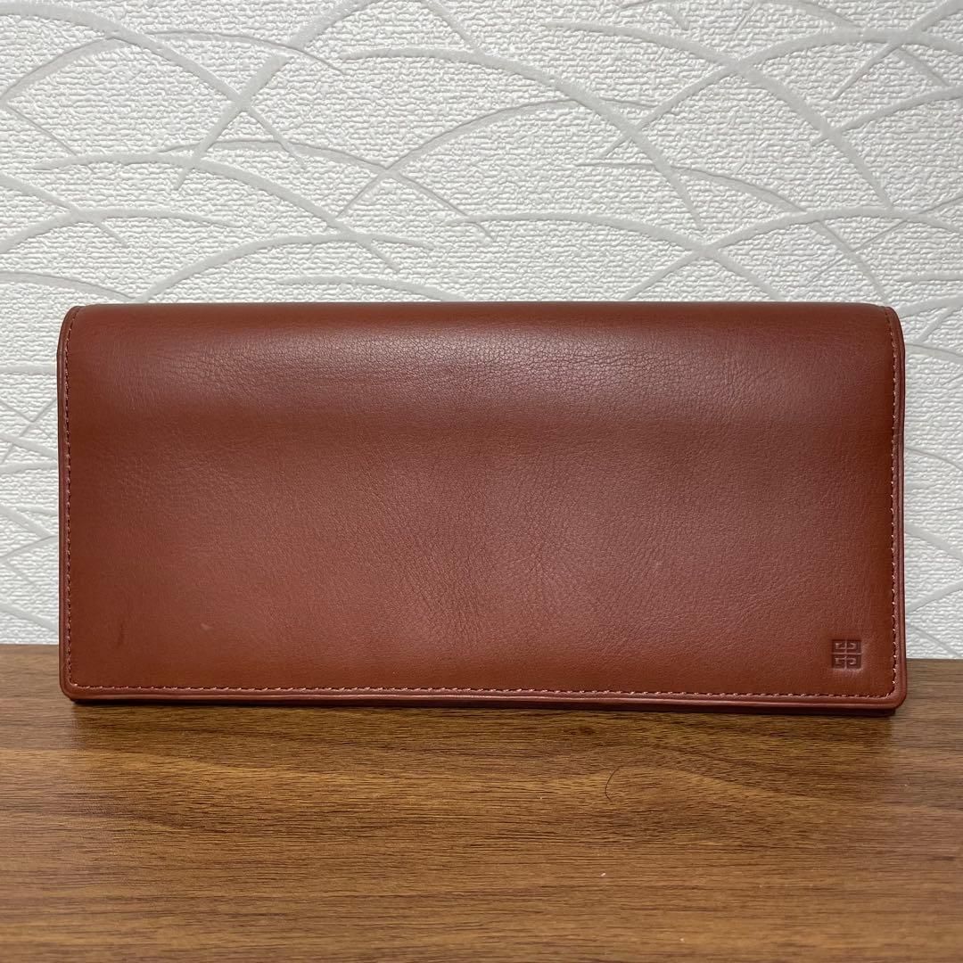 【未使用級】【極美品】GIVENCHY ジバンシー 長財布 レザー ブラウン