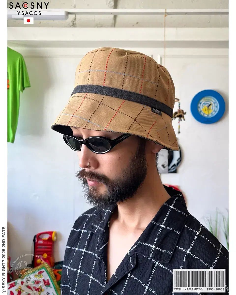 YOHJI YAMAMOTO ヨウジヤマモト SACSNY Y'SACCS 日本 ヴィンテージ デニム トリミング バケットハット 帽子