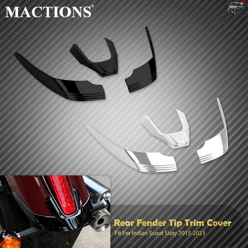 インディアンスカウトシックスティ 2015-22 2023 用モーターサイクルリアフェンダーチップトリムカバーマッドガードスプラッシュガードテー