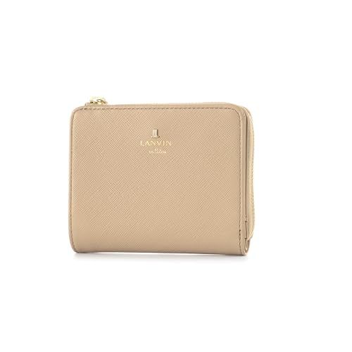 [ランバンオンブルー] ブランドショッパー付き ギフト包装 二つ折り財布 480453 リュクサンブール ミニ財布 Ｌ字ファスナー レディース レザー 【45】 グレーベージュ（当社限定）pms 29652c6a
