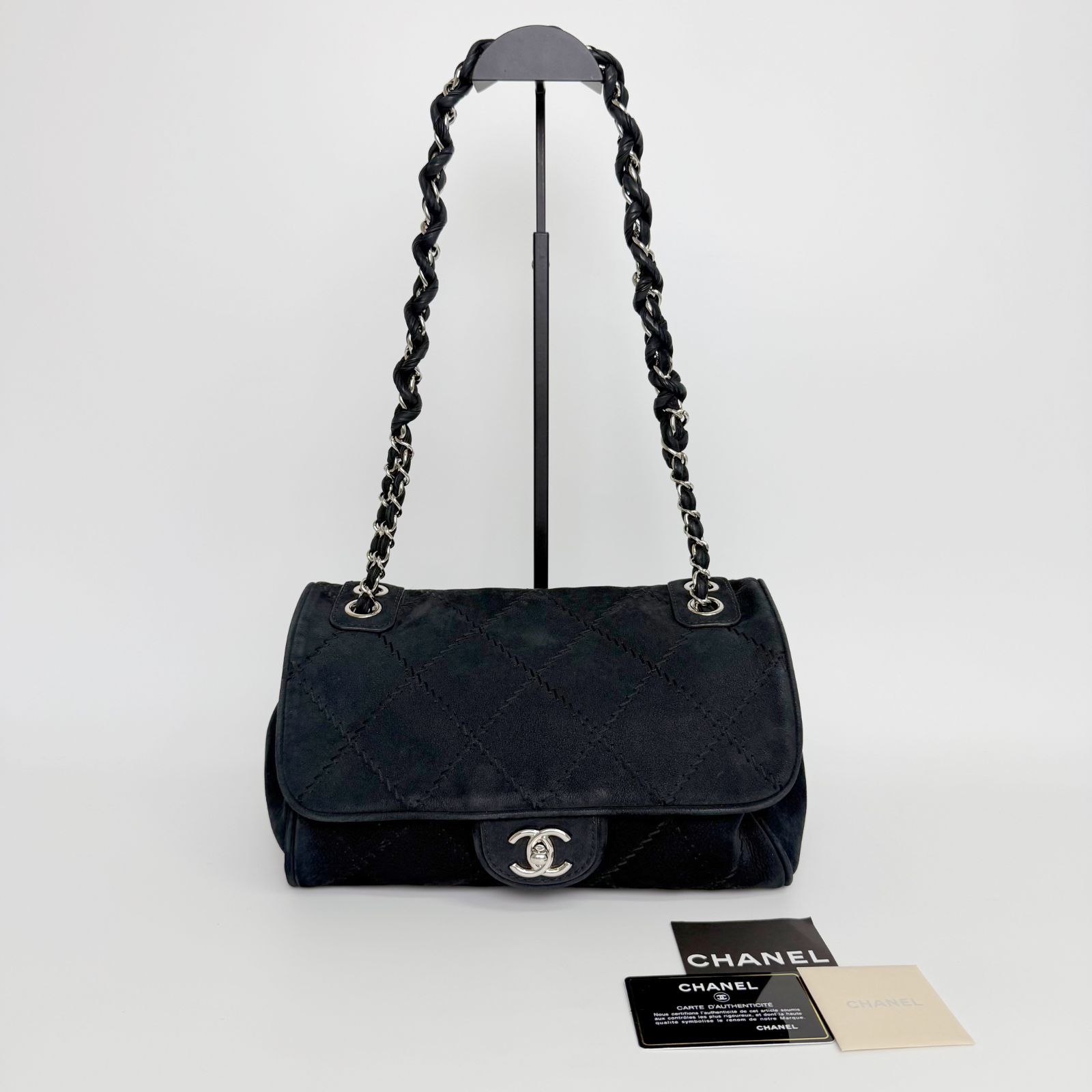 中古】CHANEL シャネル ココマーク マトラッセ チェーンショルダー 