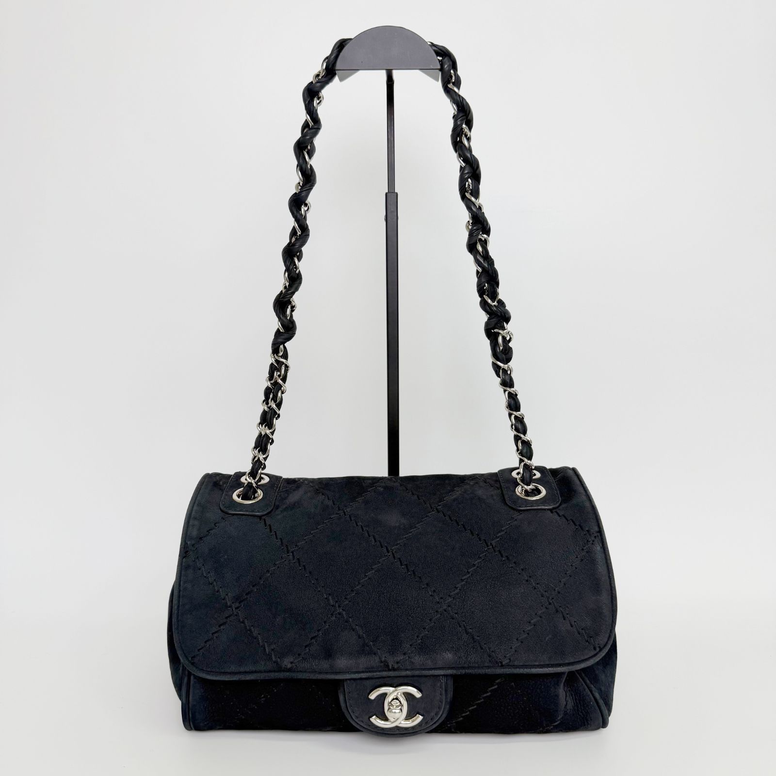 中古】CHANEL シャネル ココマーク マトラッセ チェーンショルダー 