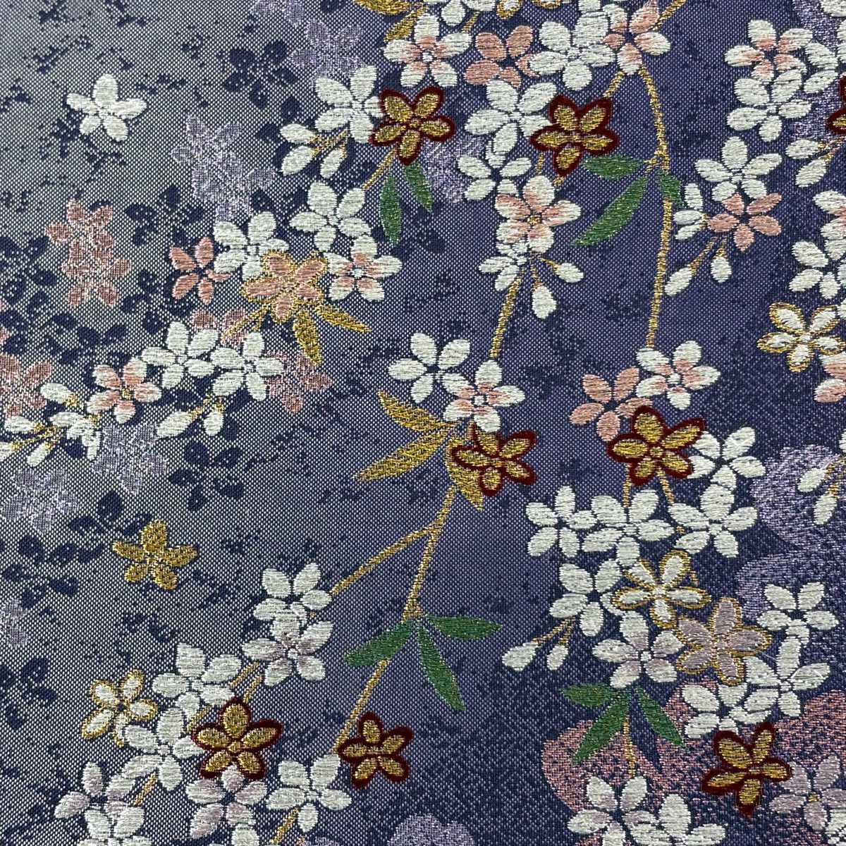 螺鈿細工 周一郎 落款入 袋帯 正絹 お太鼓柄 D678 螺鈿細工 周一郎 落款入 袋帯 正絹 お太鼓柄 D678 袋帯 秀品 美品 正絹
